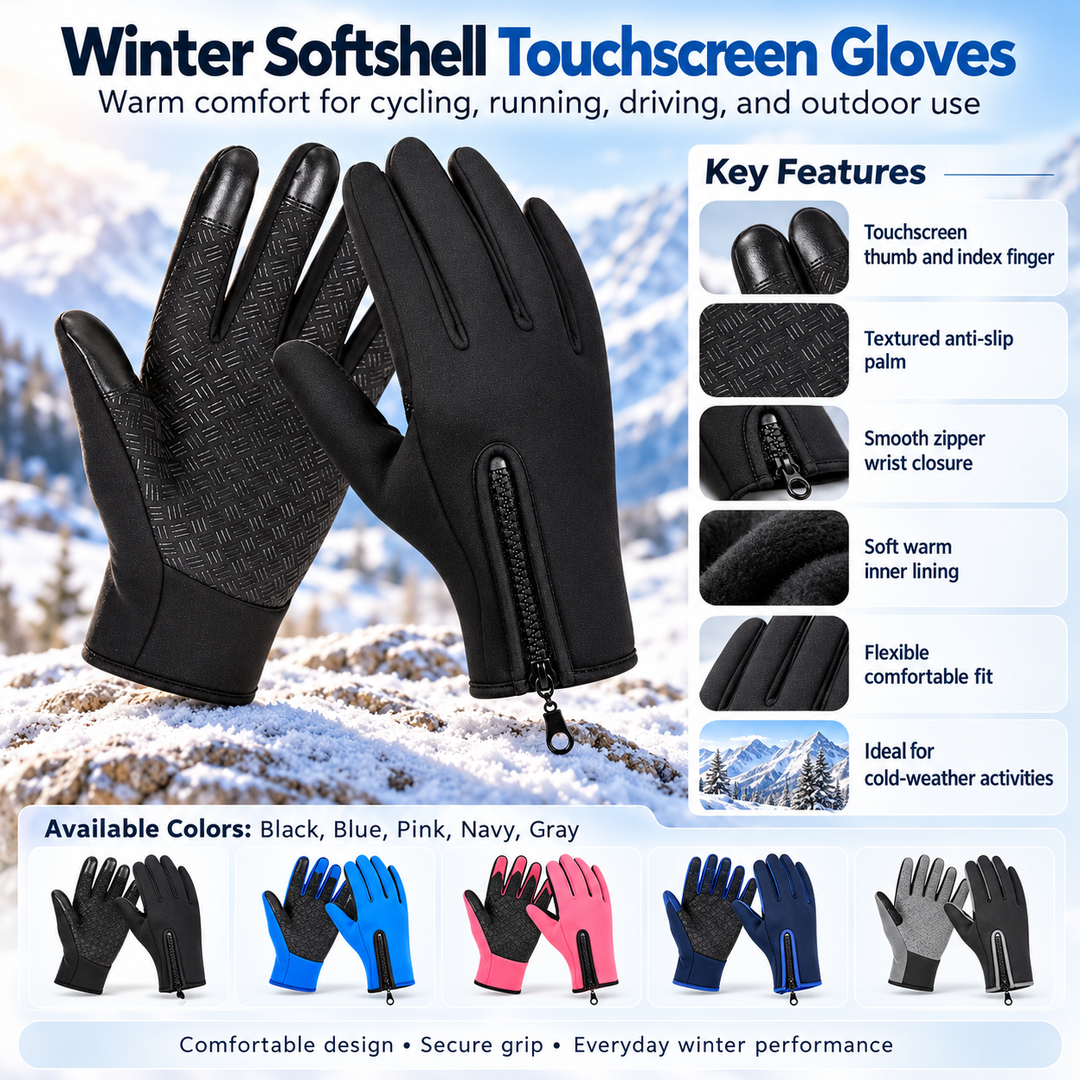 Warm Waterproof Touchscreen Gloves Thermal Gloves for Biking and Golf