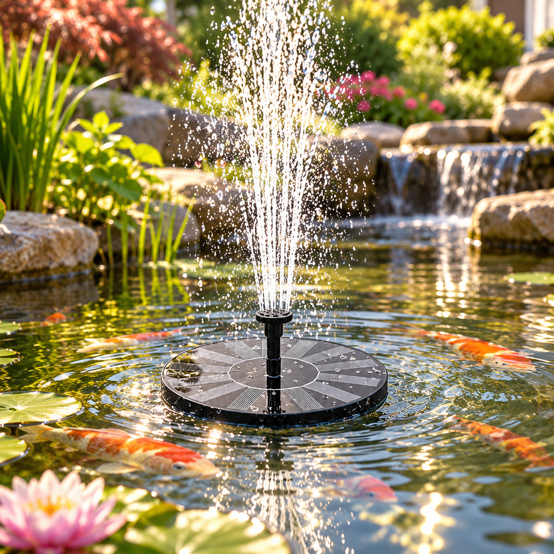 Solar Powered Water Fountain Floating Pump for Bird Bath Pond