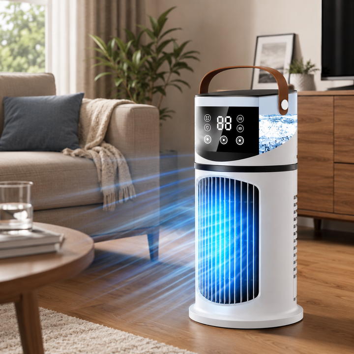 Portable Mini Evaporative Air Conditioner Humidifier Tower Fan