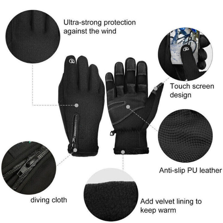 Waterproof Touchscreen Winter Gloves for Outdoor Activities