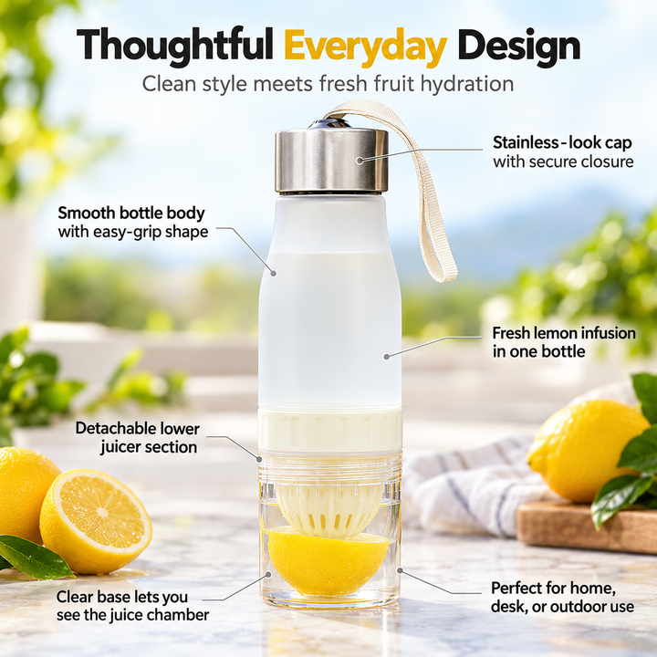 Fruit Infuser Water Bottle BPA Free Leakproof Sports Bottle for Drinks