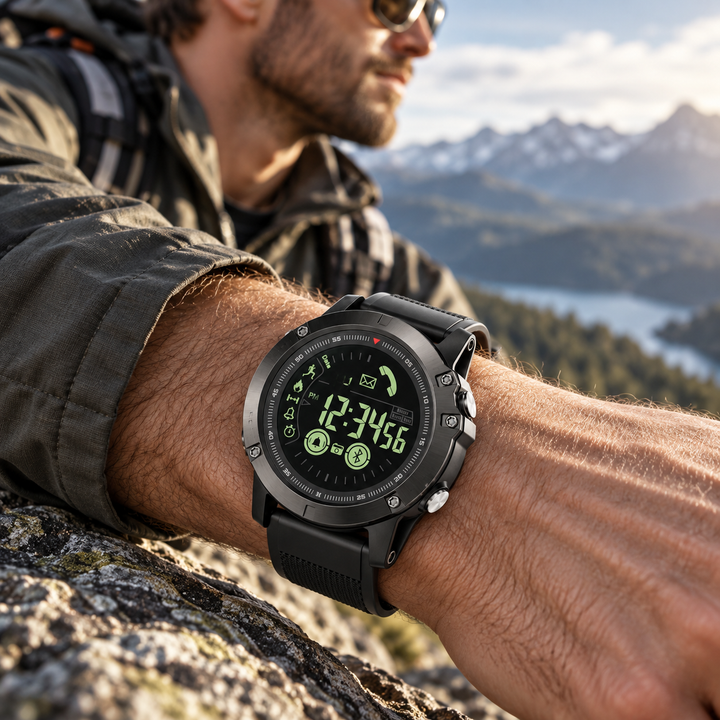 Tactical Smart Watch Fitness Tracker Pedometer Sports Watch