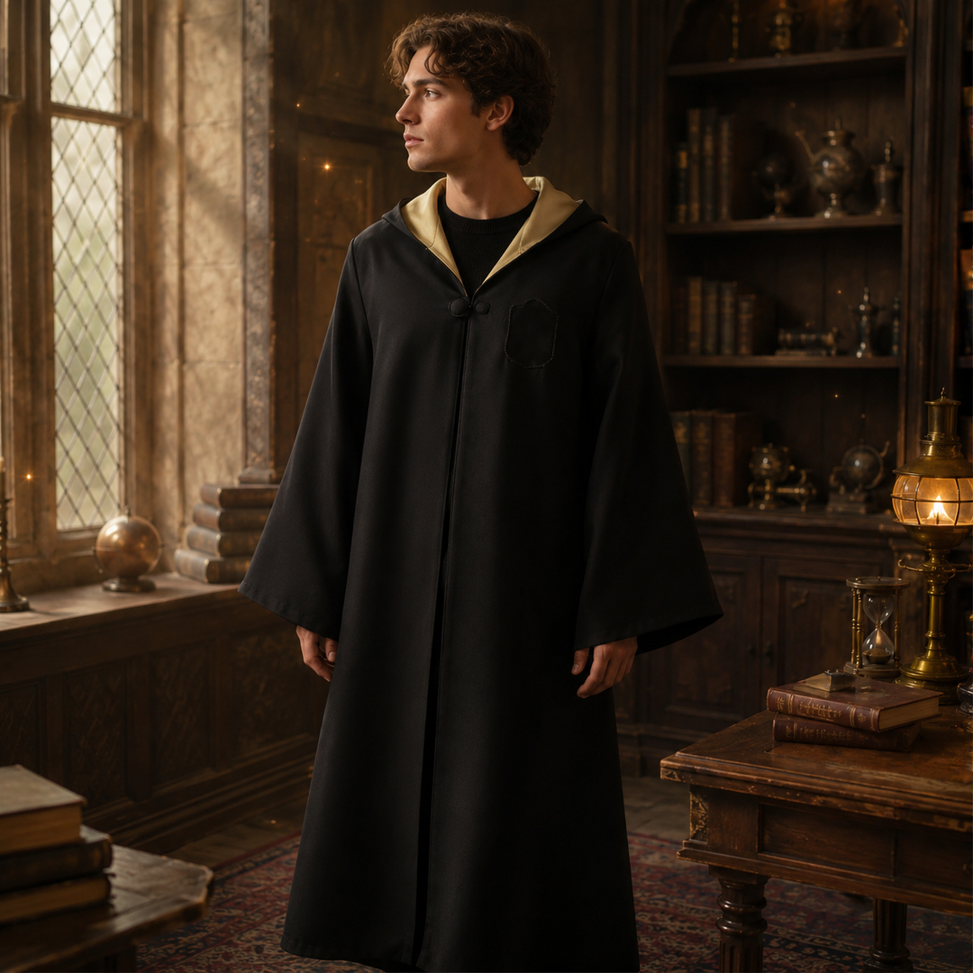 Wizard House Robe Costume with Tie Halloween Cosplay
