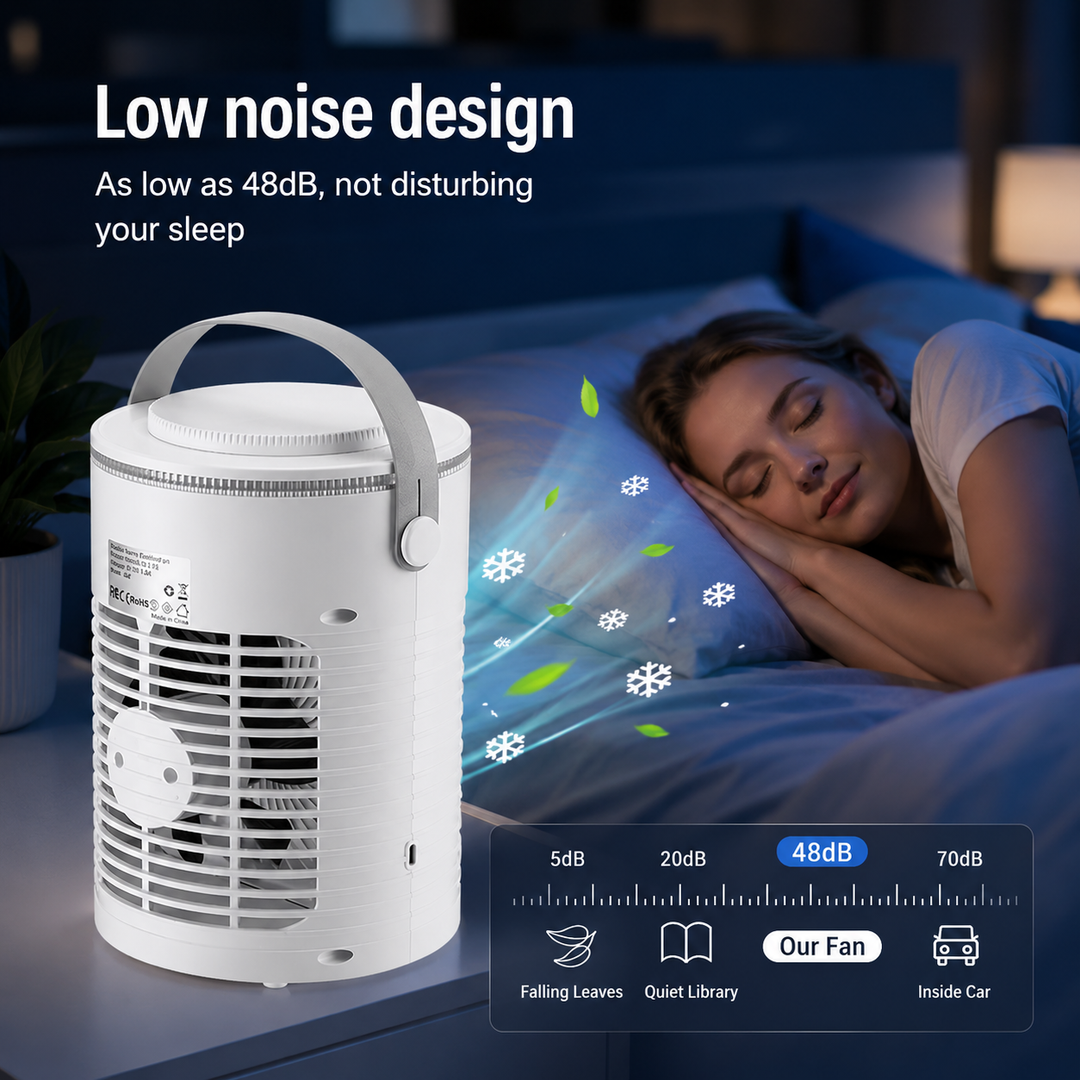 Portable Mini Desktop Air Conditioner Cooling Fan USB Timer RGB