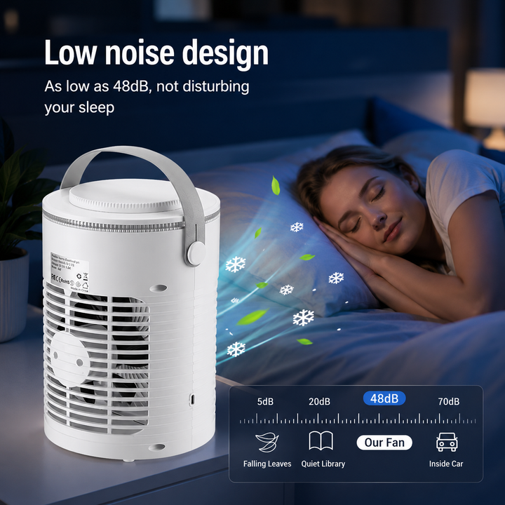 Portable Mini Desktop Air Conditioner Cooling Fan USB Timer RGB