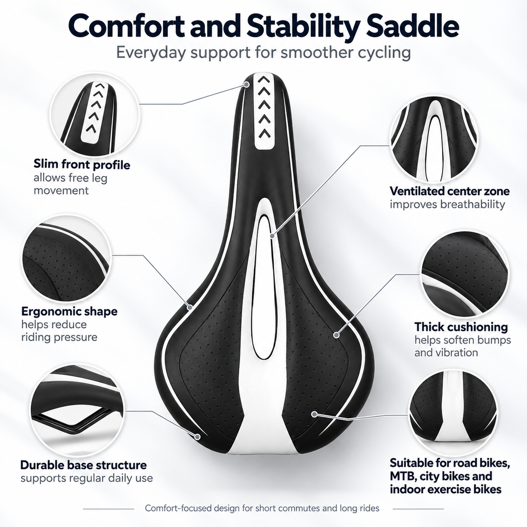 Extra Soft Gel Bicycle Saddle Ergonomic Hollow Comfort Bike Seat