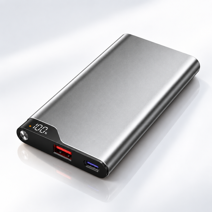 All in One Power Bank 10000mAh with 4 Built In Cables Fast Charger