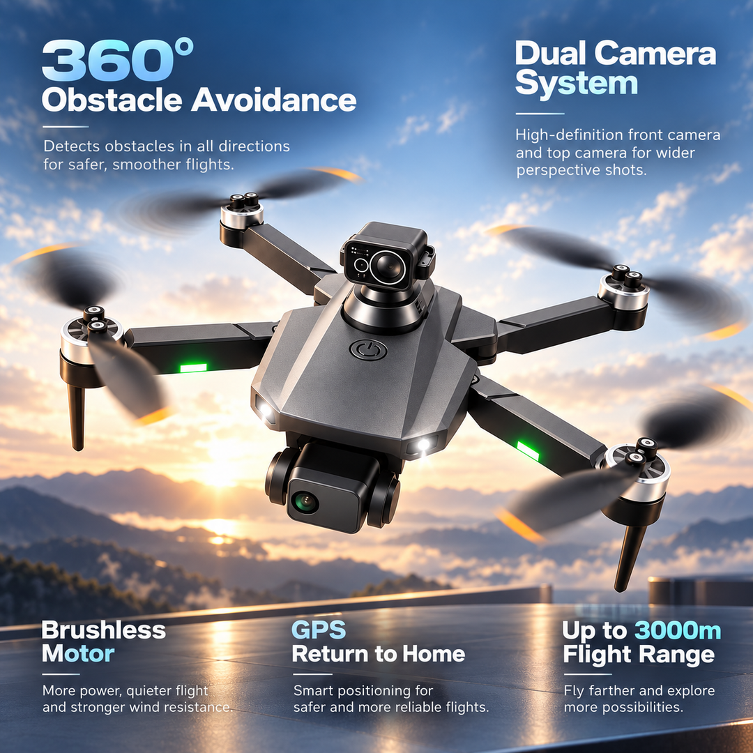 GPS Drone 8K Professional Dual HD Camera Foldable Quadcopter