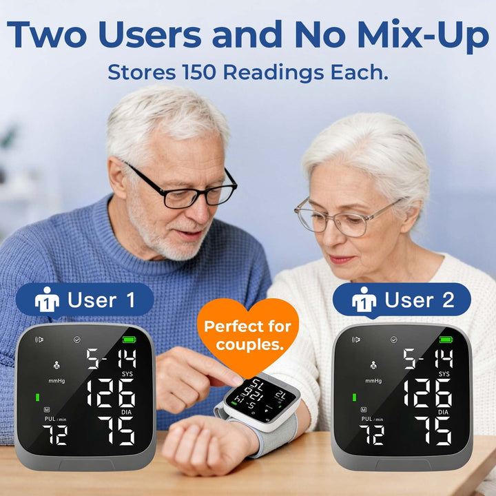 Automatic Rechargeable Wrist Blood Pressure Monitor Device