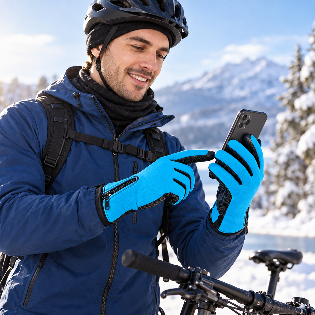 Waterproof Thermal Gloves Touchscreen Windproof for Men Women