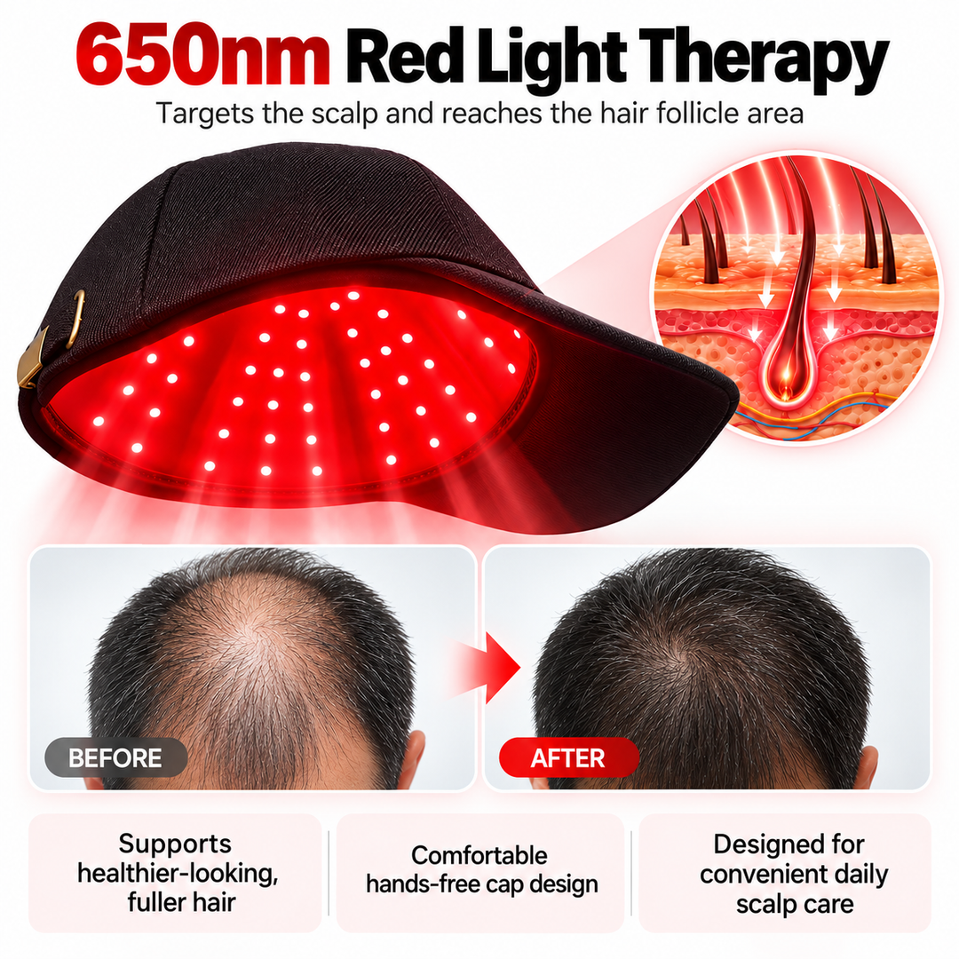 Red Light Infrared Laser Cap for Hair Growth Scalp Therapy