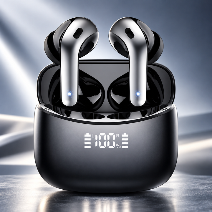 Waterproof Bluetooth Earbuds Noise Cancelling with Charging Case
