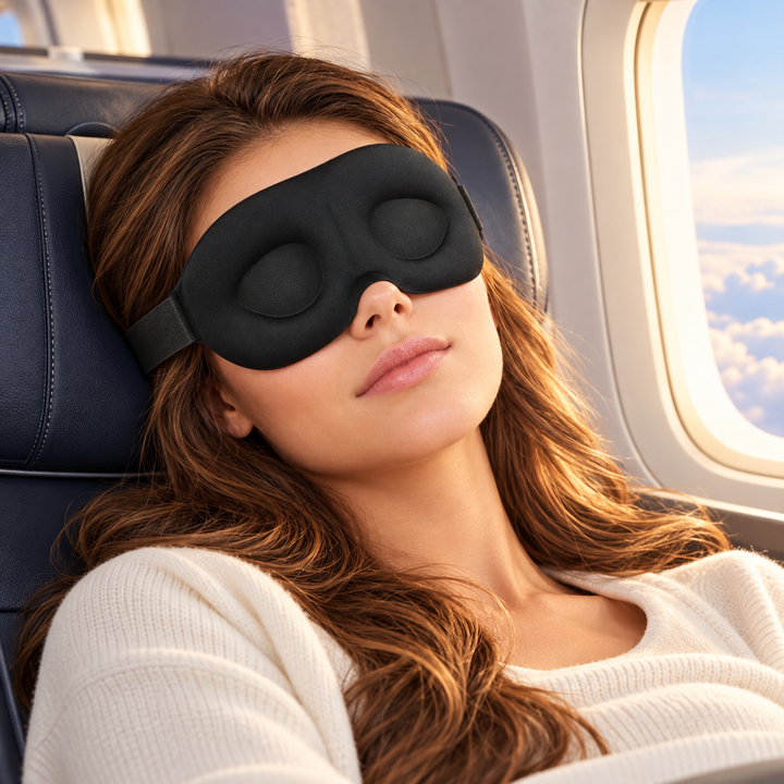 Contoured Sleep Eye Mask Blackout 3D Comfort Blindfold Travel