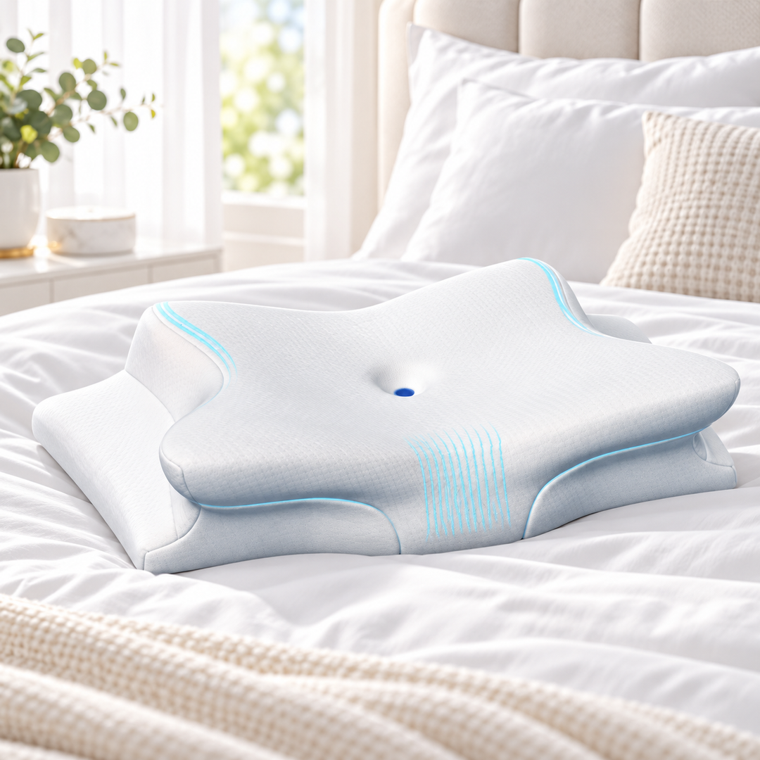 Cervical Pillow for Sleep Apnea Snoring Relief Neck Support