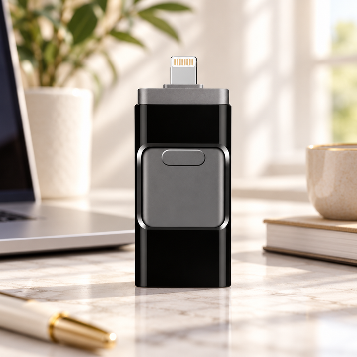 USB Flash Drive for iPhone and Android 4 in 1 High Speed Storage