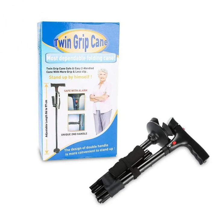 Adjustable Folding Walking Cane Mobility Aid Stick