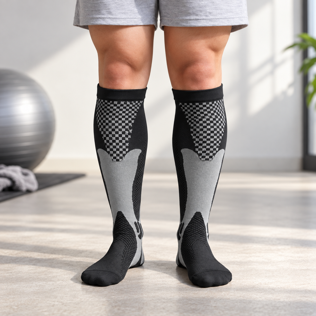 Wide Calf Compression Socks Plus Size XXL 20 30 mmHg Men Women