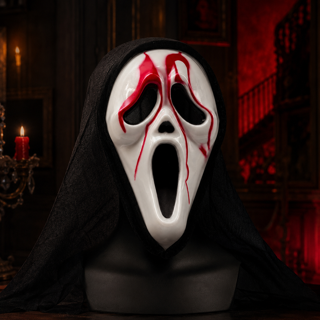Ghostface Mask Halloween Horror Scary Scream Adult