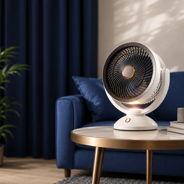 Rechargeable Portable USB Desk Fan with Night Light Quiet Cooling Fan