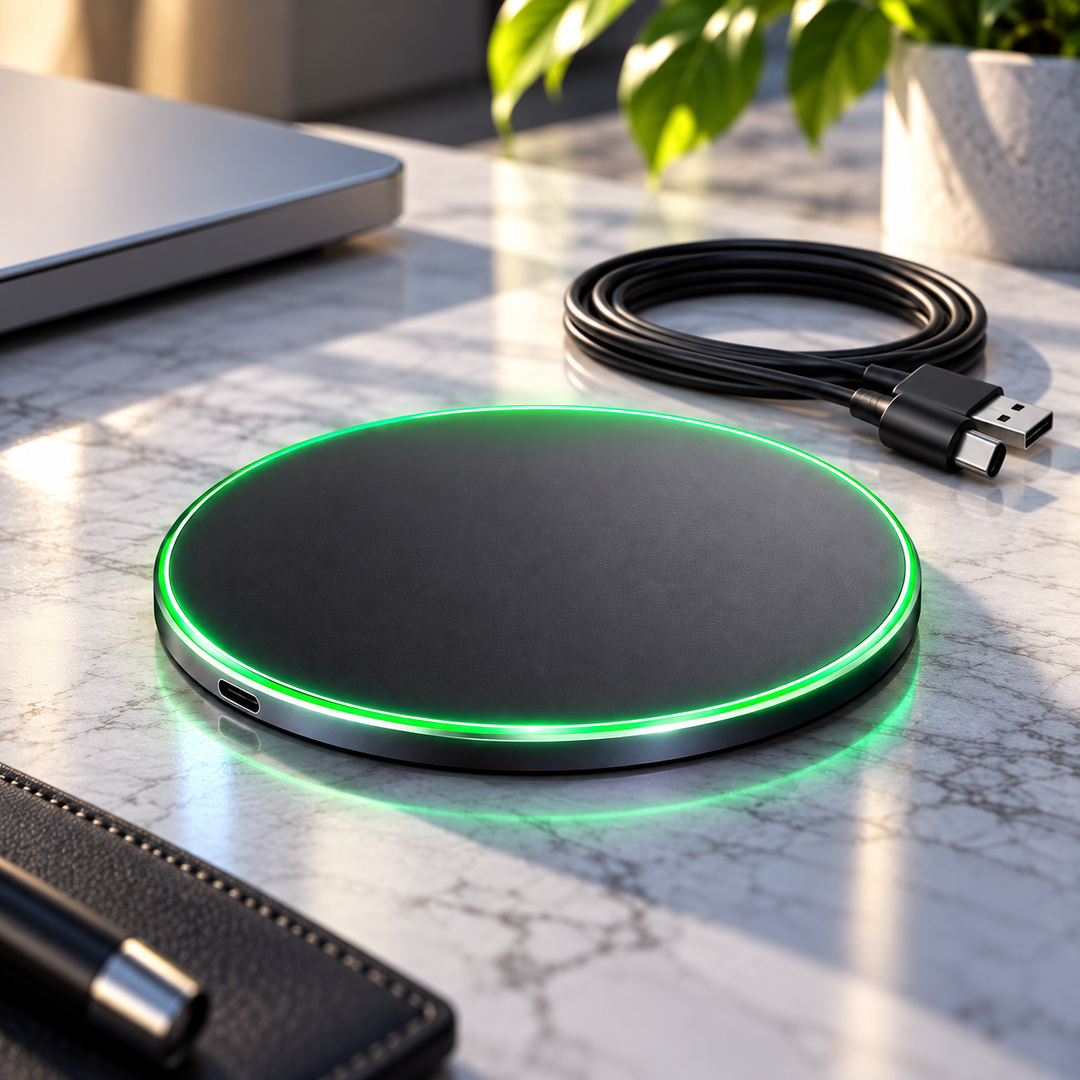 15W Wireless Charging Pad Fast Charger Base for iPhone and Android