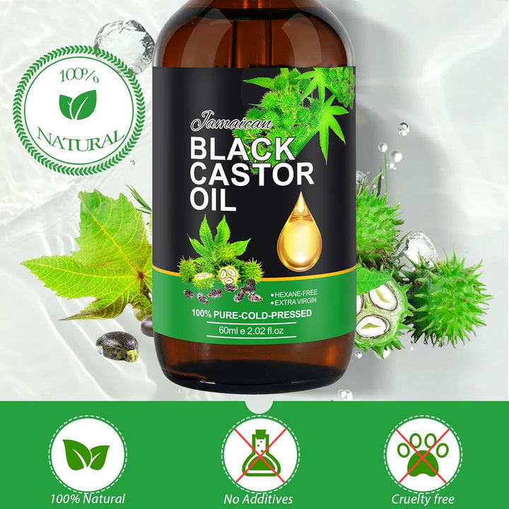 Black Castor Oil Organic Cold Pressed Hair and Skin Oil