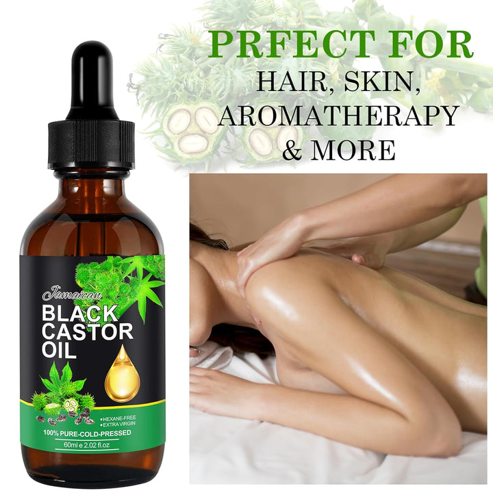 Black Castor Oil Organic Cold Pressed Hair and Skin Oil