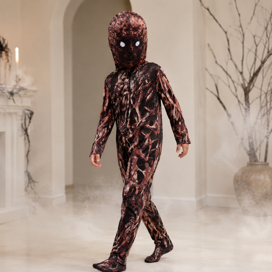 Kids Tree Monster Bark Print Bodysuit Costume Halloween