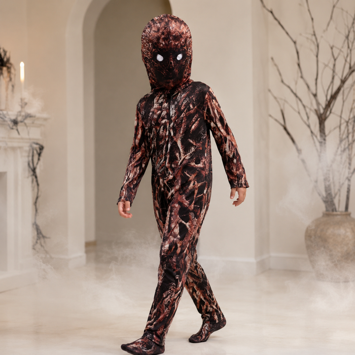 Kids Tree Monster Bark Print Bodysuit Costume Halloween