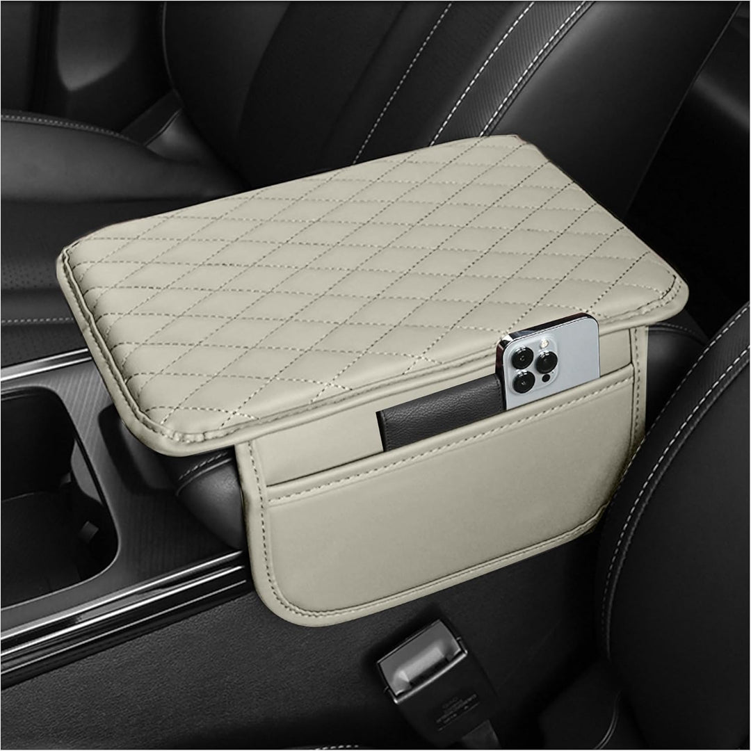 Car Armrest Storage Organizer with Adjustable Pockets Cover