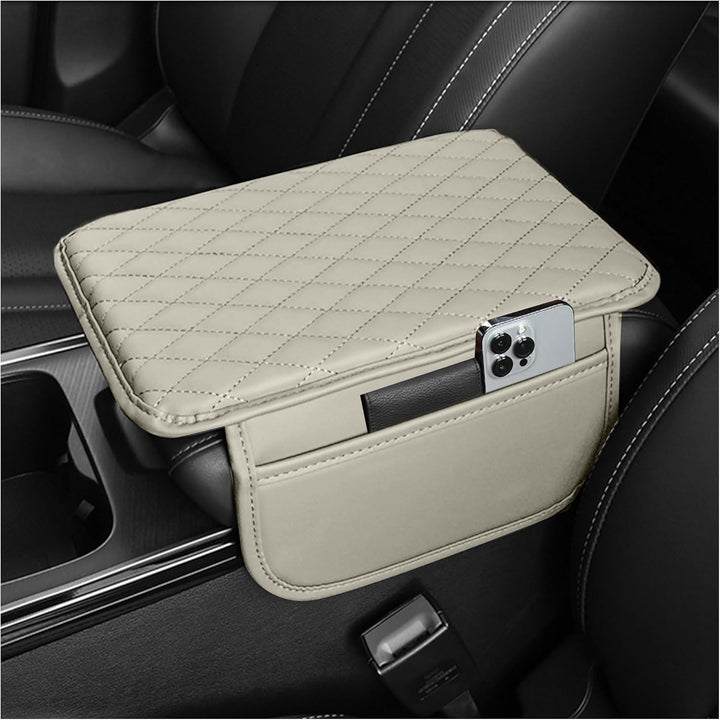 Car Armrest Storage Organizer with Adjustable Pockets Cover