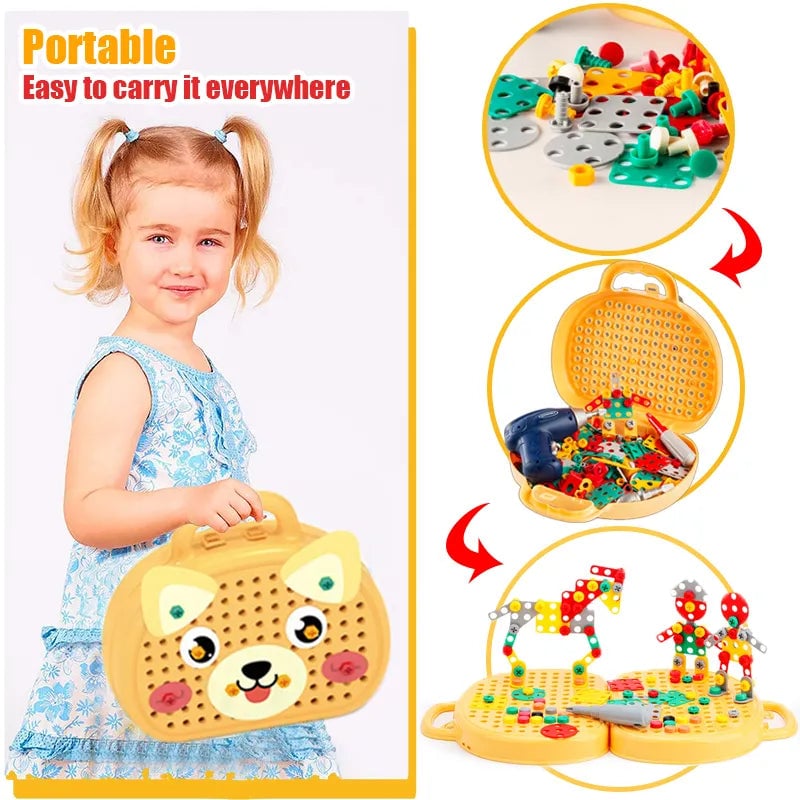 Montessori Educational Toy Tool Set Kids Play Toolbox Kit