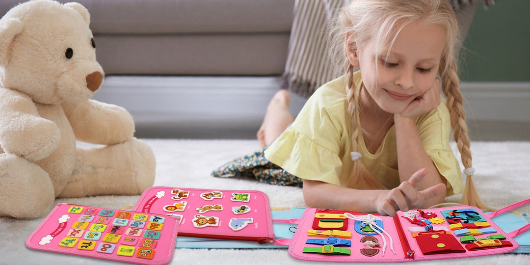 Montessori Busy Board Educational Activity Learning Toy Board