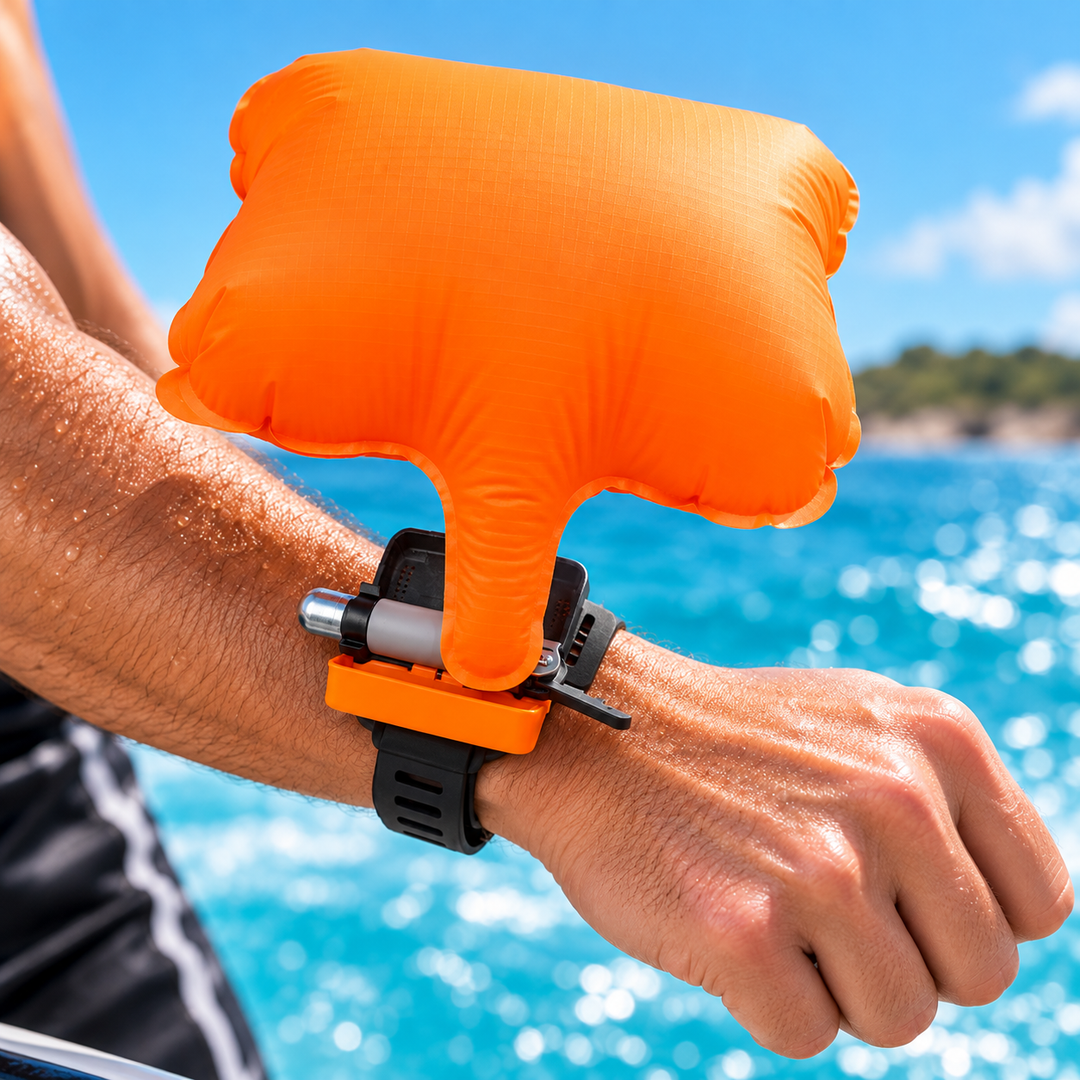 Swimming Safety Inflatable Rescue Bracelet Wristband Anti Drowning Aid