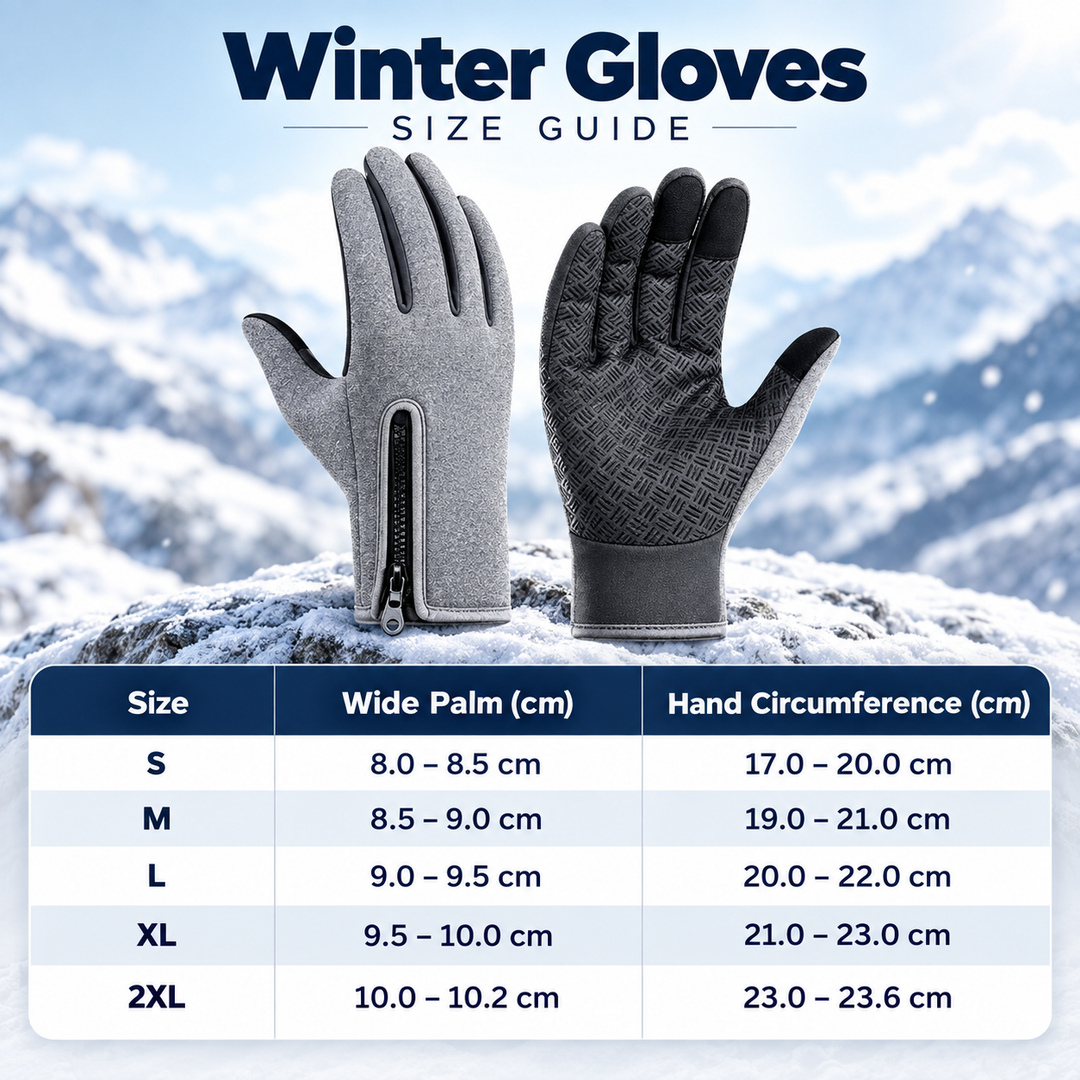 Waterproof Thermal Gloves Touchscreen Windproof for Men Women
