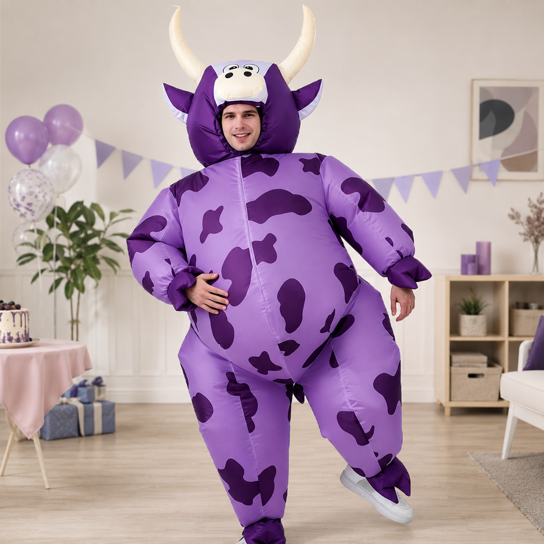 Inflatable Cow Ride-On Costume Adults Halloween Funny