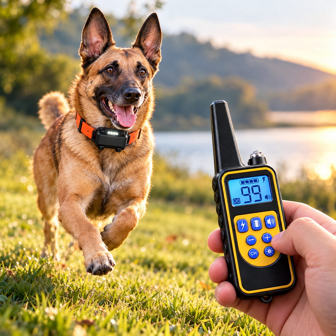 Waterproof Electric Dog Training Collar with Remote Control