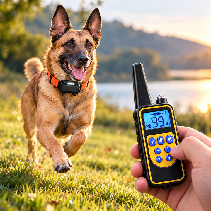 Waterproof Electric Dog Training Collar with Remote Control