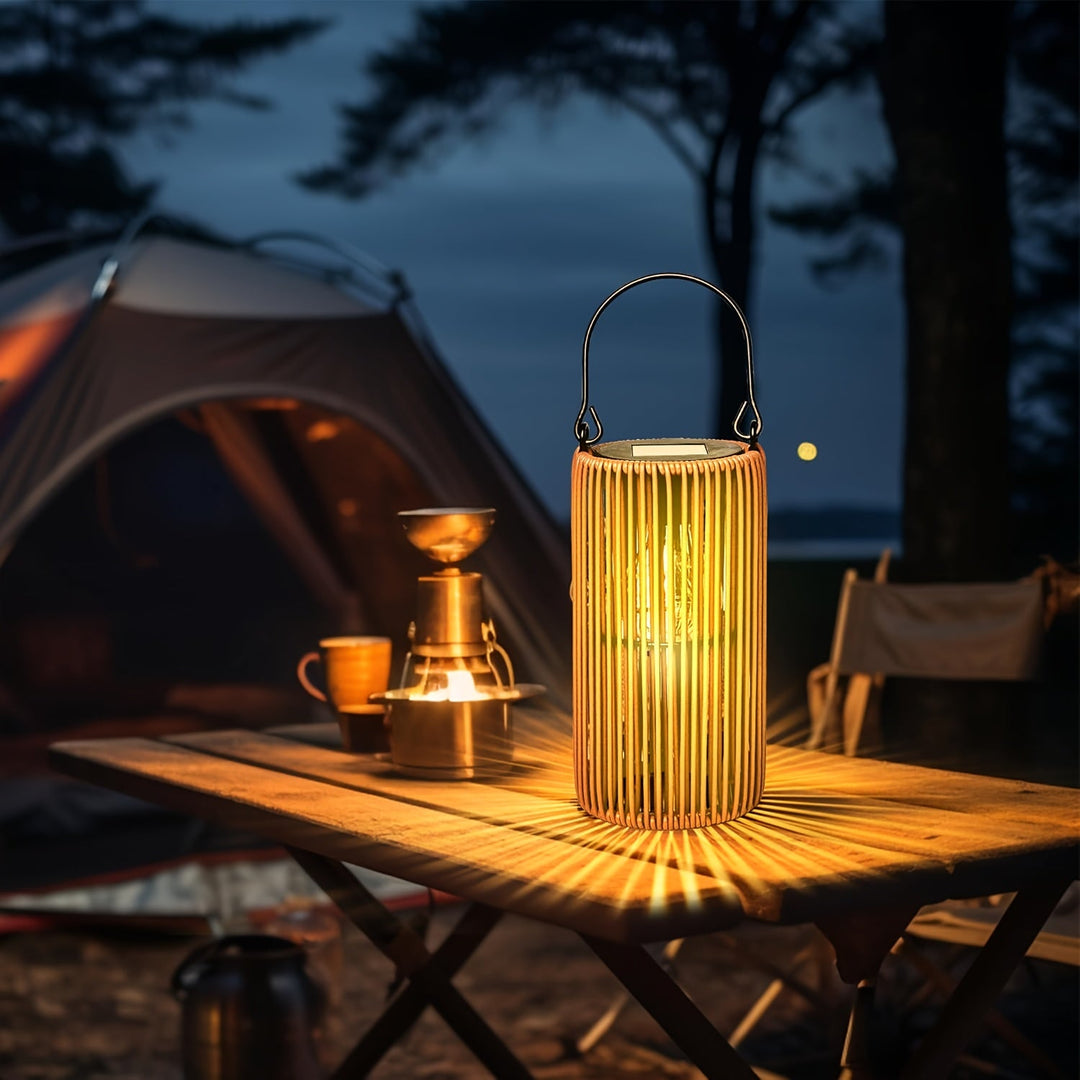 Solar Hanging Lanterns Set Outdoor Waterproof IP65 with Automatic Switch