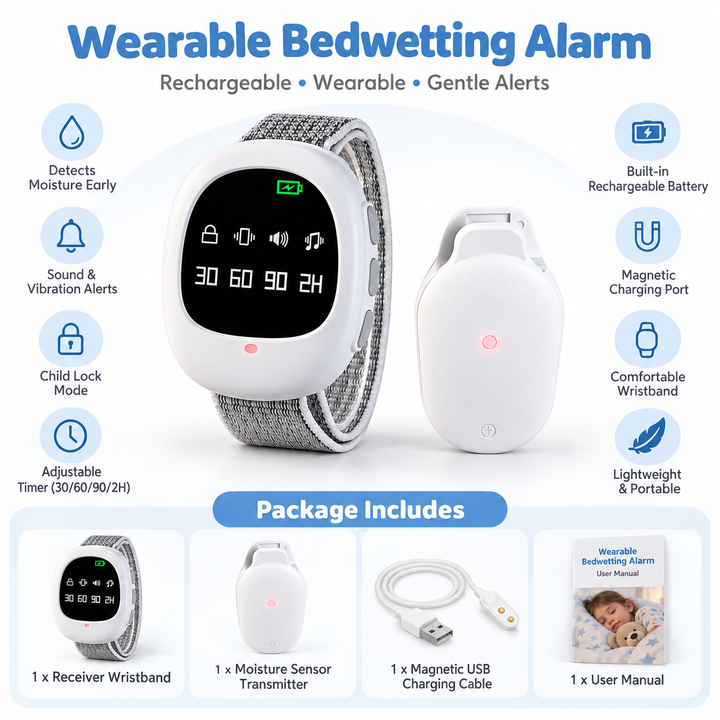 Wireless Bedwetting Alarm Enuresis Trainer for Kids