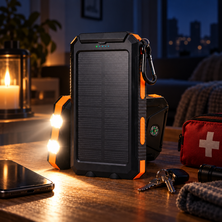 Portable Solar Power Bank Fast Charging For Mobile Phones