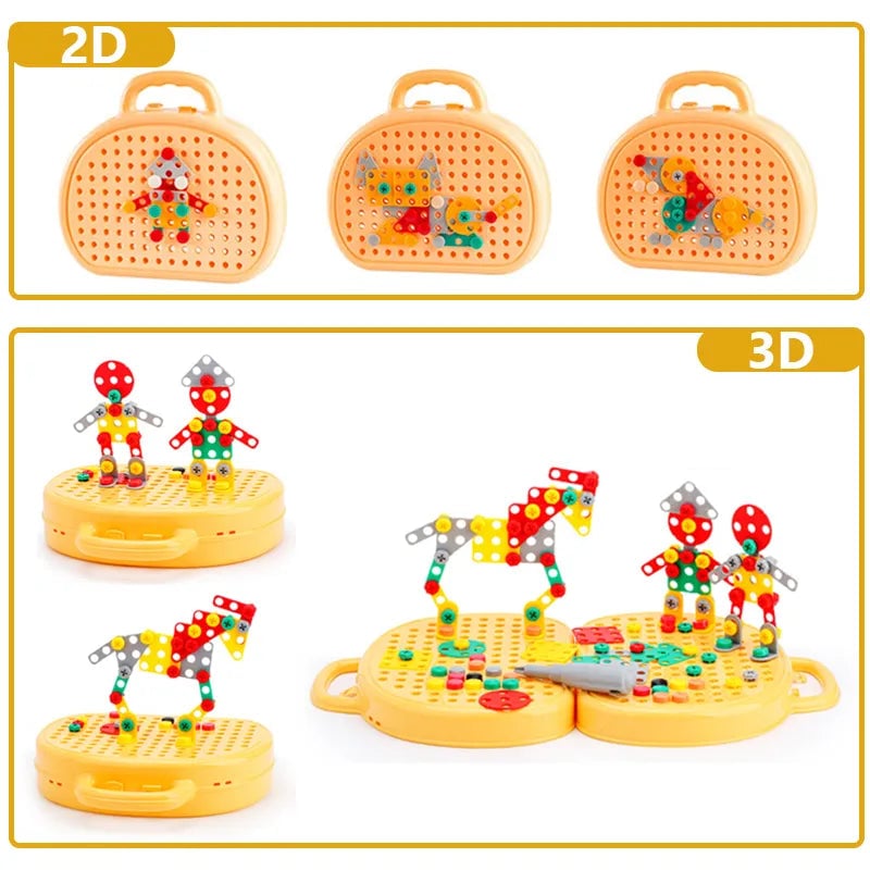 Montessori Educational Toy Tool Set Kids Play Toolbox Kit