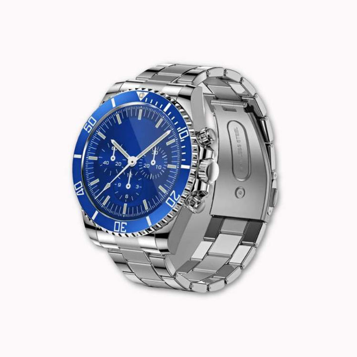 Digital Round Smartwatch Fitness Tracker Military Health Watch