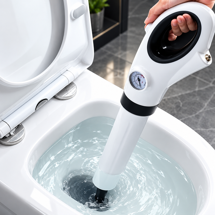 Effortless Toilet Plunger High Pressure Drain Unblocker Tool