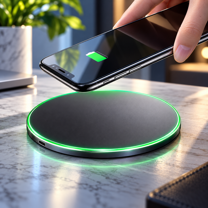 15W Wireless Charging Pad Fast Charger Base for iPhone and Android
