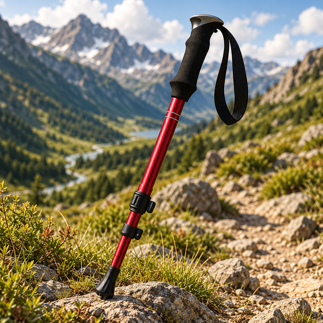 Foldable Trekking Poles Adjustable Aluminium Hiking Poles for Walking