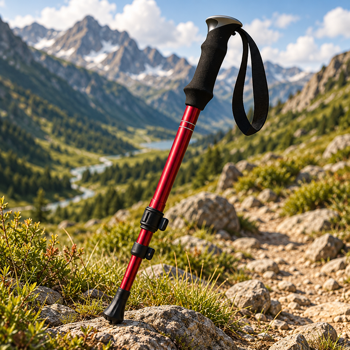 Foldable Trekking Poles Adjustable Aluminium Hiking Poles for Walking