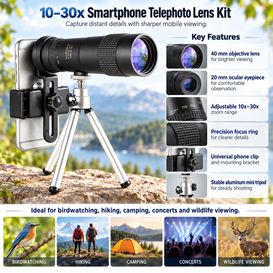 High Power Monocular Telescope 10x Waterproof for Outdoors