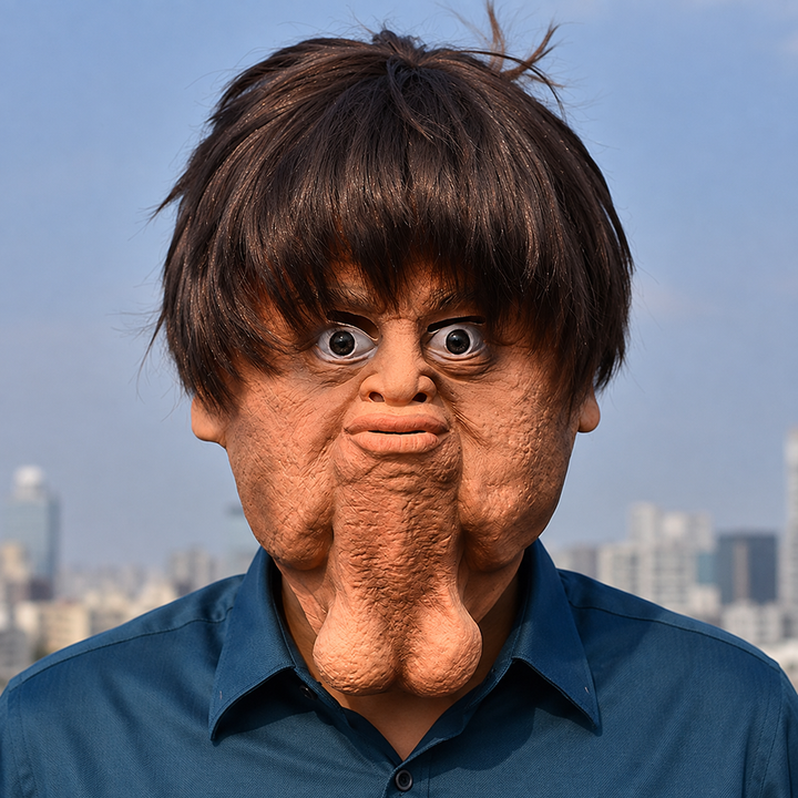 Big Chin Mask Funny Novelty Halloween Adult