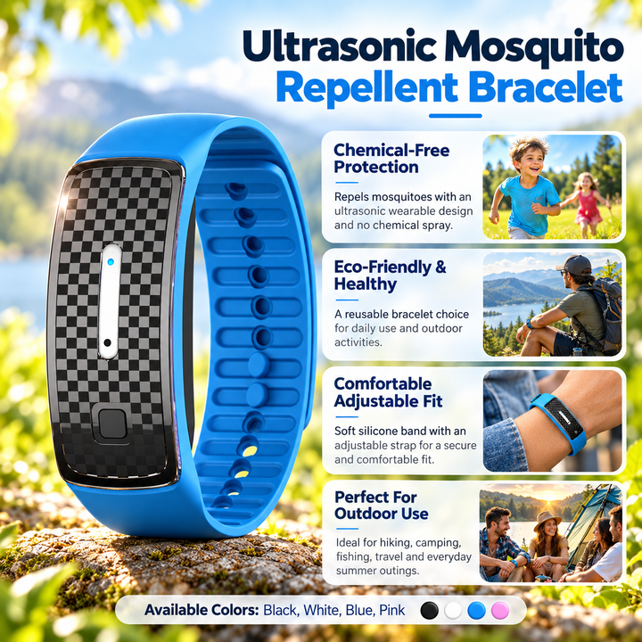 Anti Mosquito Bracelet Ultrasonic Insect Repellent Wristband