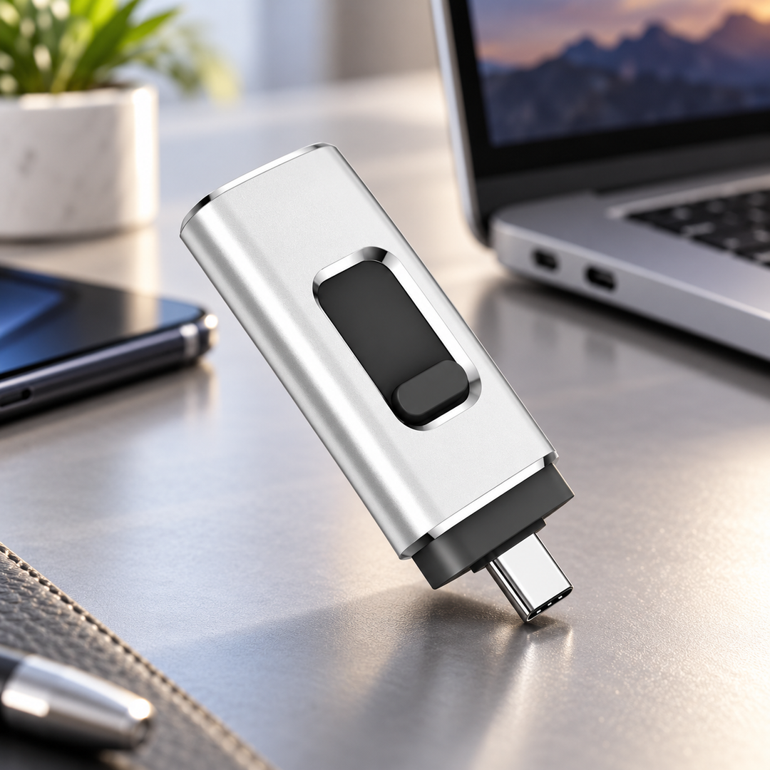Phone Storage Memory Stick 4 in 1 USB Flash Drive Lightning USB C